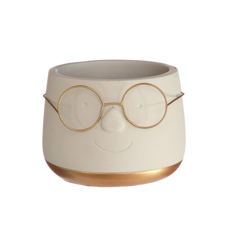 POT GOLD WITH GLASSES 12 X 9CM