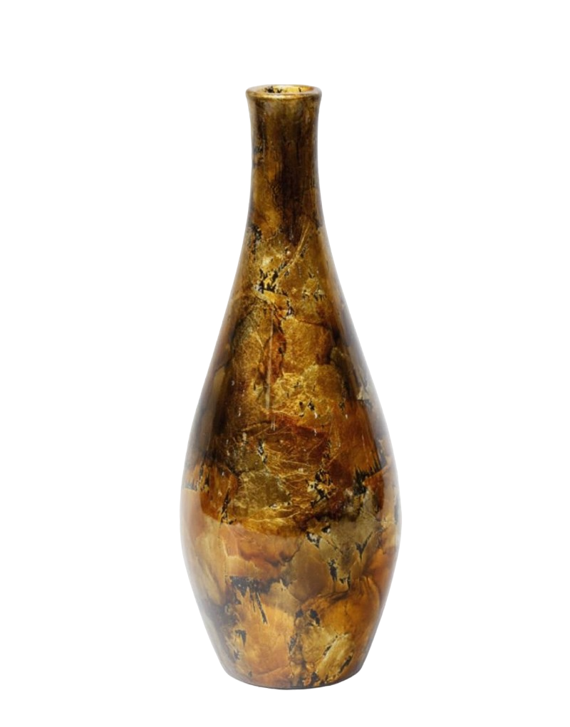 VASE 13XH35CM COPPER GOLD