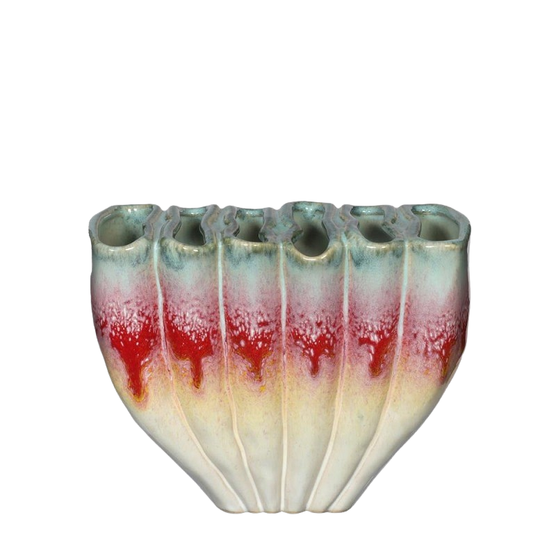 RAINBOW FLOWER BOWL 20.5X10XH16CM