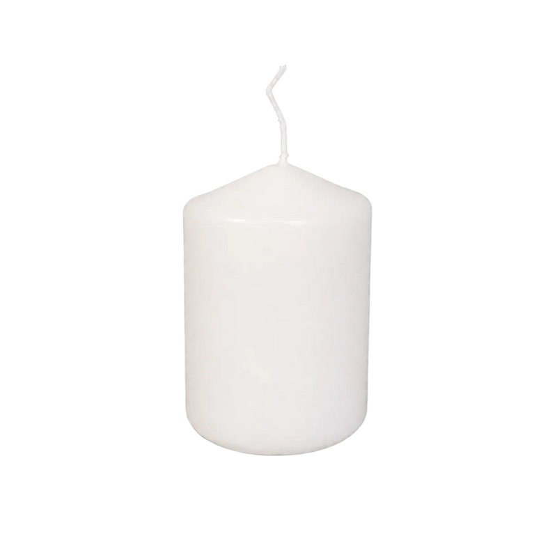 CANDLES PILLAR 5.8X8 CM WHITE 25Hrs Deventor