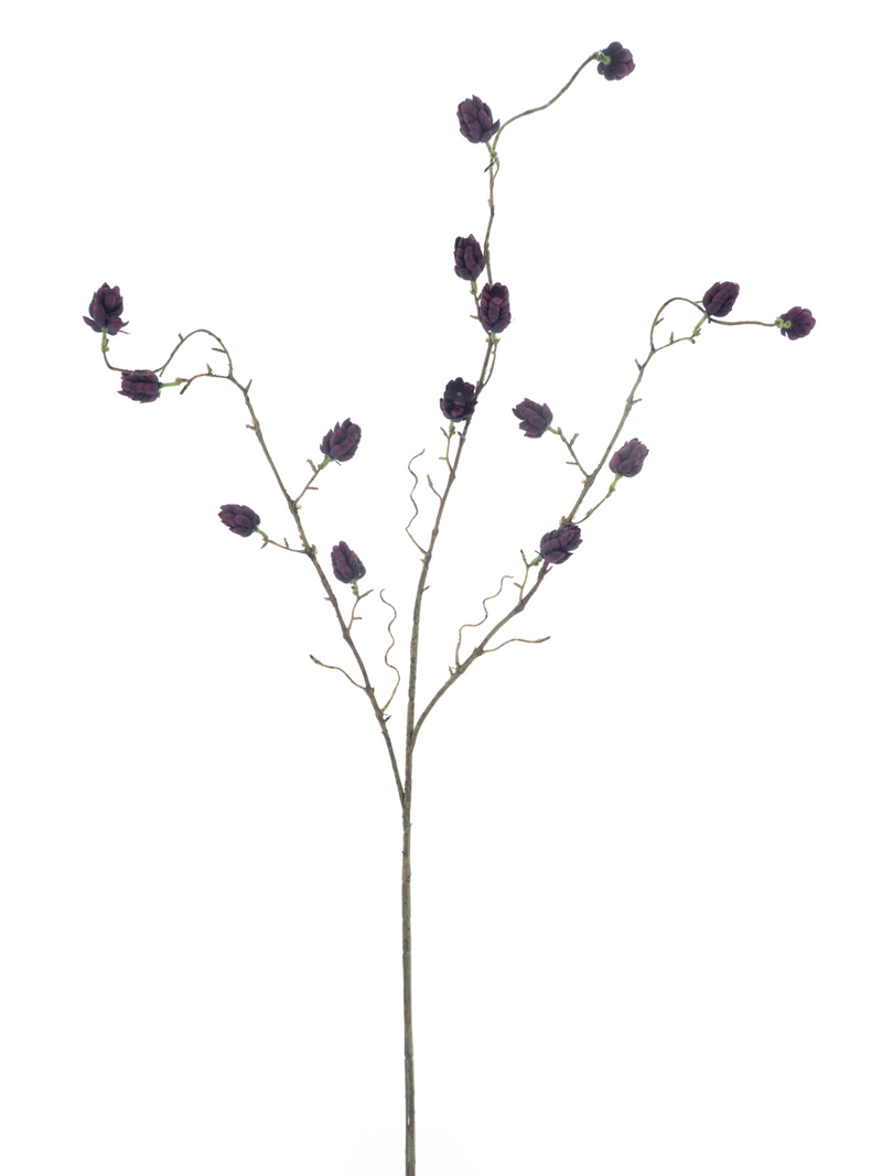 Artificial Decorative Bud Branch – Purple