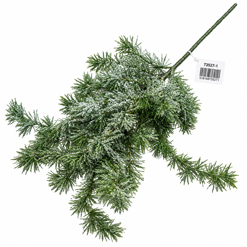 Frosted artificial pine spray