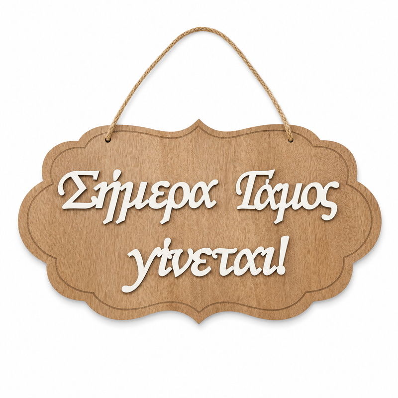 Wedding Day Wooden Label Wooderland