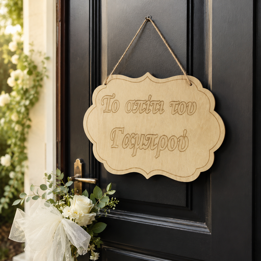 Groom's House Wooden Label Wooderland