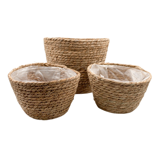 GRASS ROPE BASKET 26x20x20CM - 22x15x16CM - 20x13x14CM Deventor