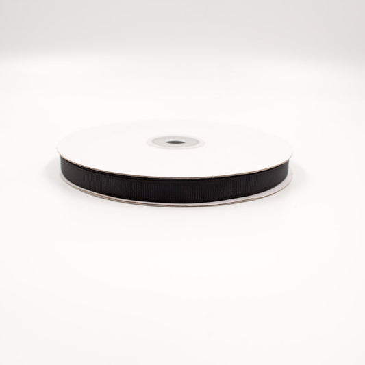 GROSGRAIN RIBBON BLACK 10MMX50M