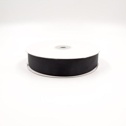 GROSGRAIN RIBBON BLACK 25MMX50M