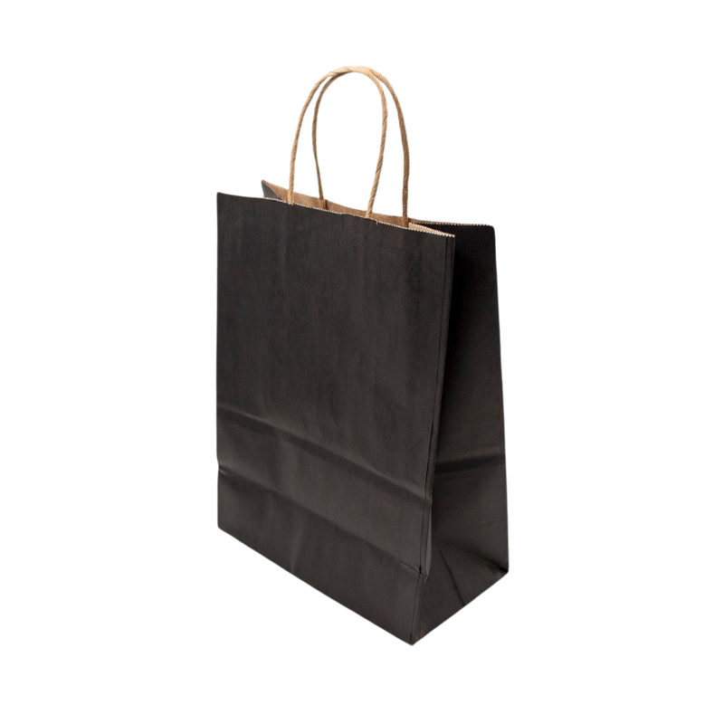 PAPER BAG 21X11X27CM BLACK
