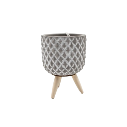 CEMENT WITH LEG 14X10CM