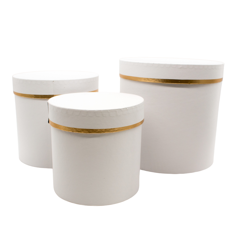 PAPER BOX PLAIN S/3 WHT