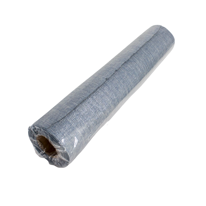 FABRIC ROLL SHINY LIGHT BLUE 36CM X 10M