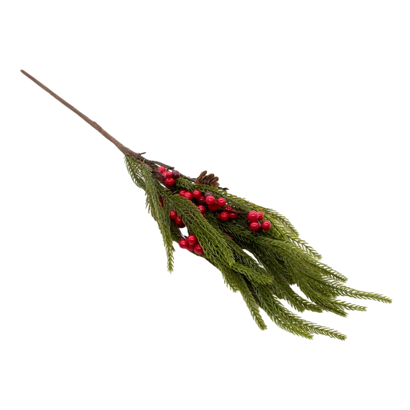 PINE W/BERRY SPRAY 61CM