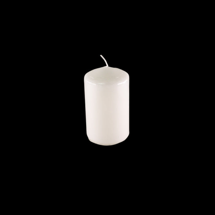 CANDLE WHITE D6 X H10cm