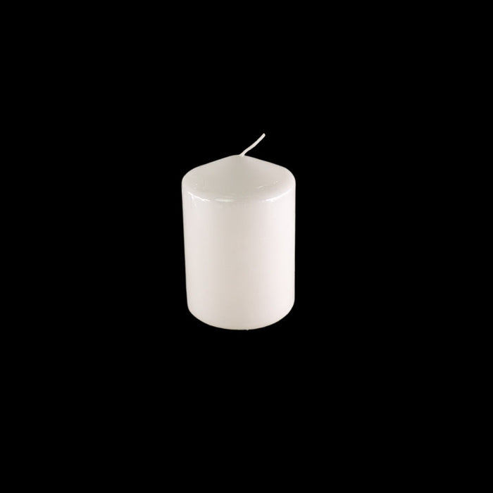 CANDLE WHITE D7 X H10cm