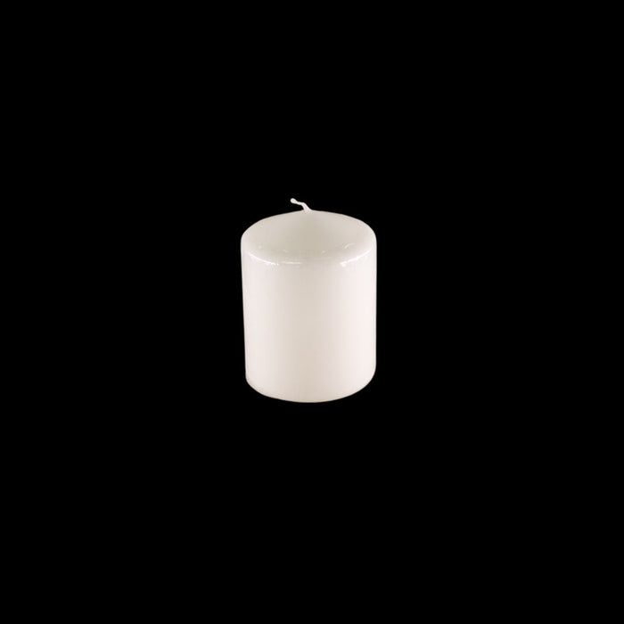 CANDLE WHITE D6 X H8cm