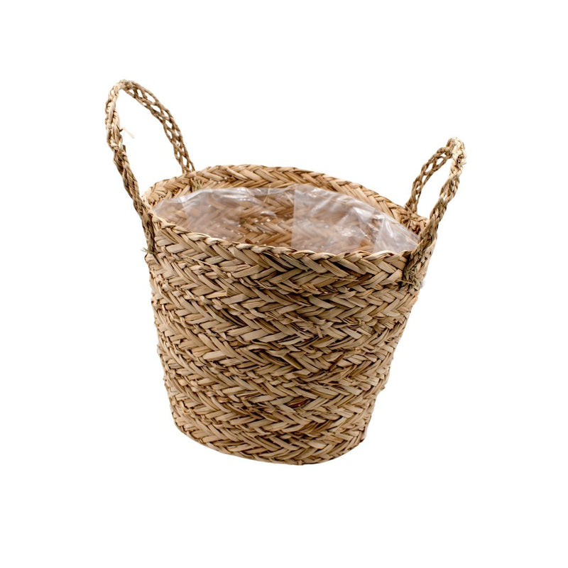 ROUND BASKET NATURAL 26X22.5X20CM