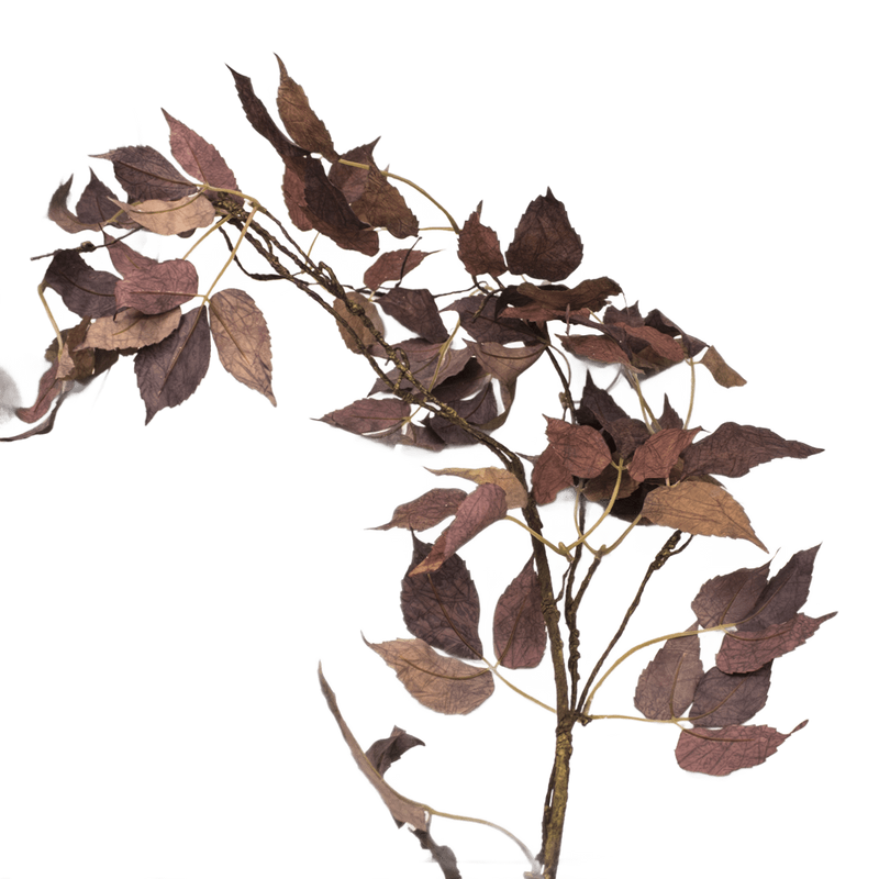 MOUNTAIN LEAF GARLAND D/BROWN 122CM