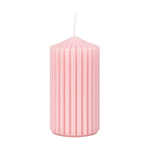 CANDLE PILLAR 6X10 PINK 30H Deventor