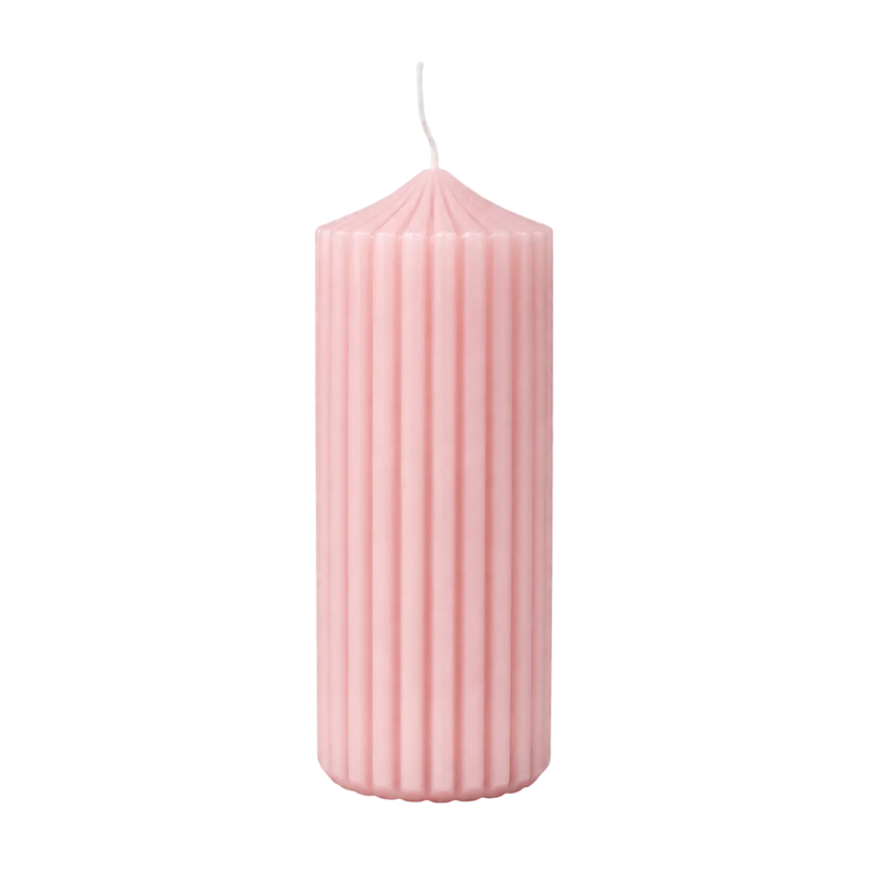 CANDLE PILLAR 6X15 PINK 44H Deventor