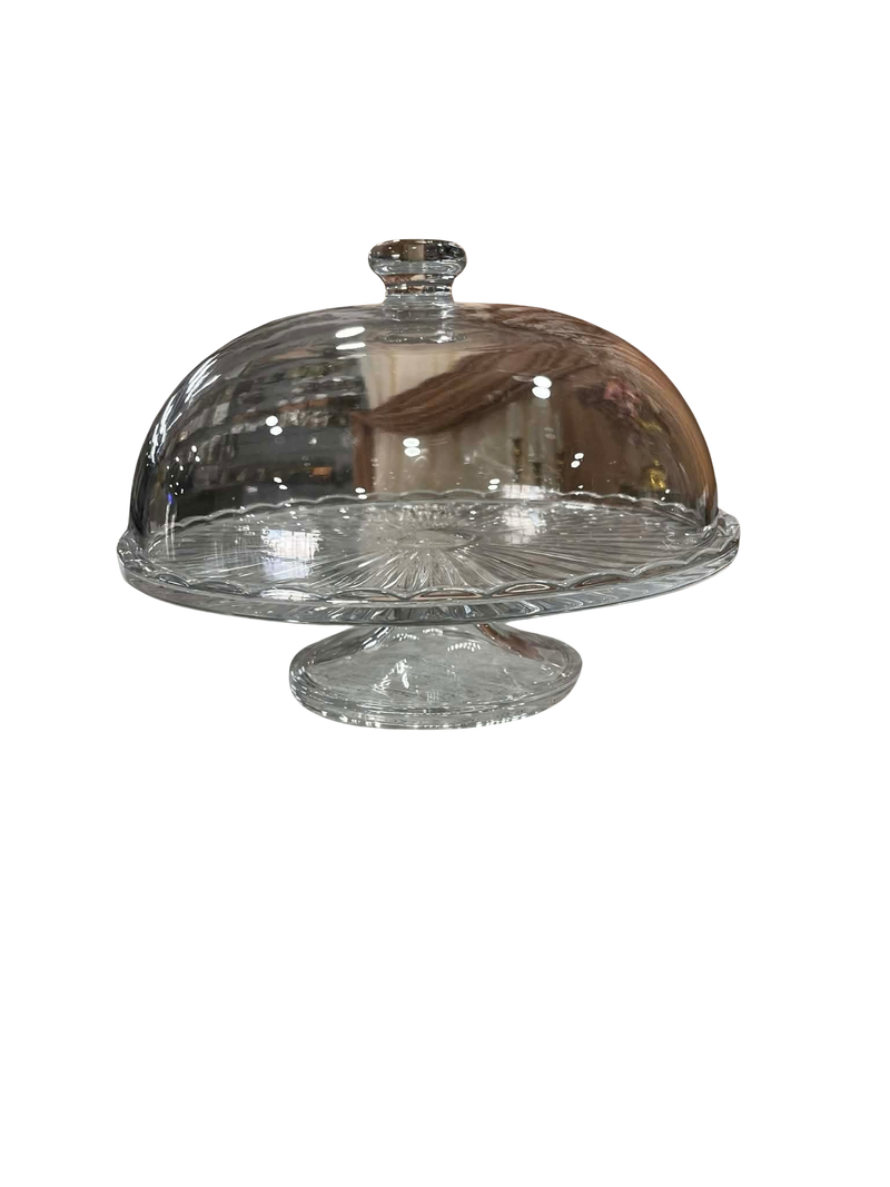 GLASS CAKE STAND 29X20CM