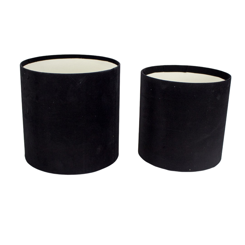 VELVET BOX SET OF 2 BLACK