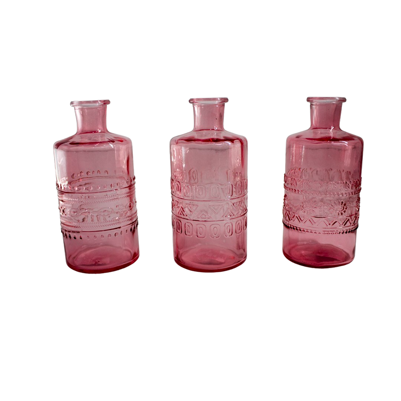 BOTTLE PINK 7.5HX14.5CM