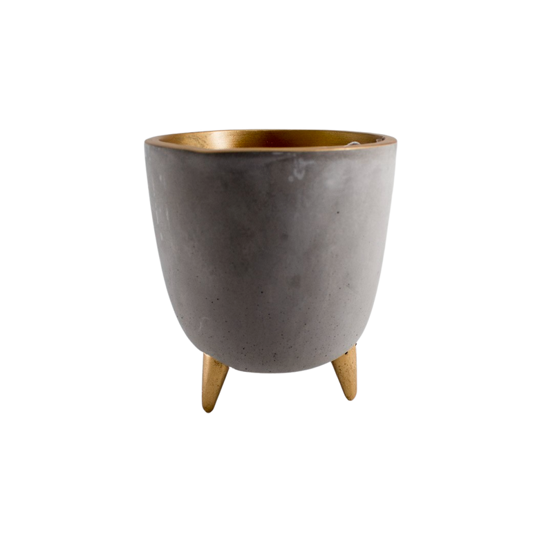 POT GREY COPPER 14 X 15CM