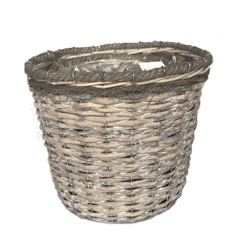 Willow Basket With Jute