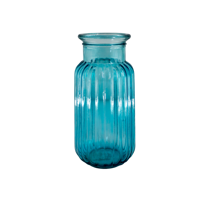 Glass Vase Turquoise 22x11cm