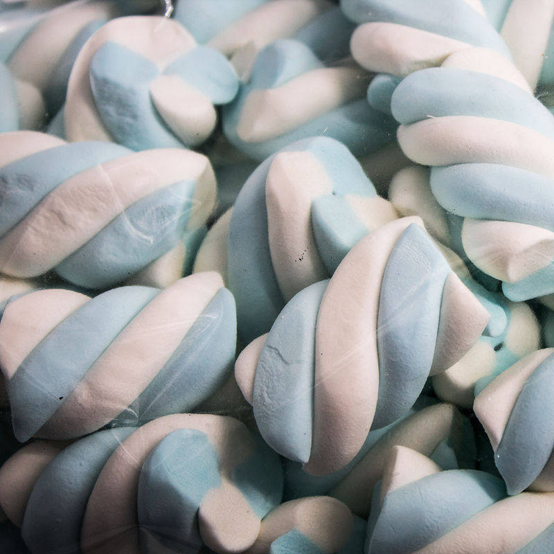 MALLOW TWIST WHITE/BLUE 1KG