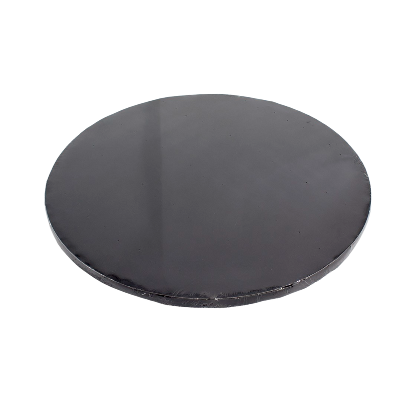 PAPER PLATE BLACK 25CM