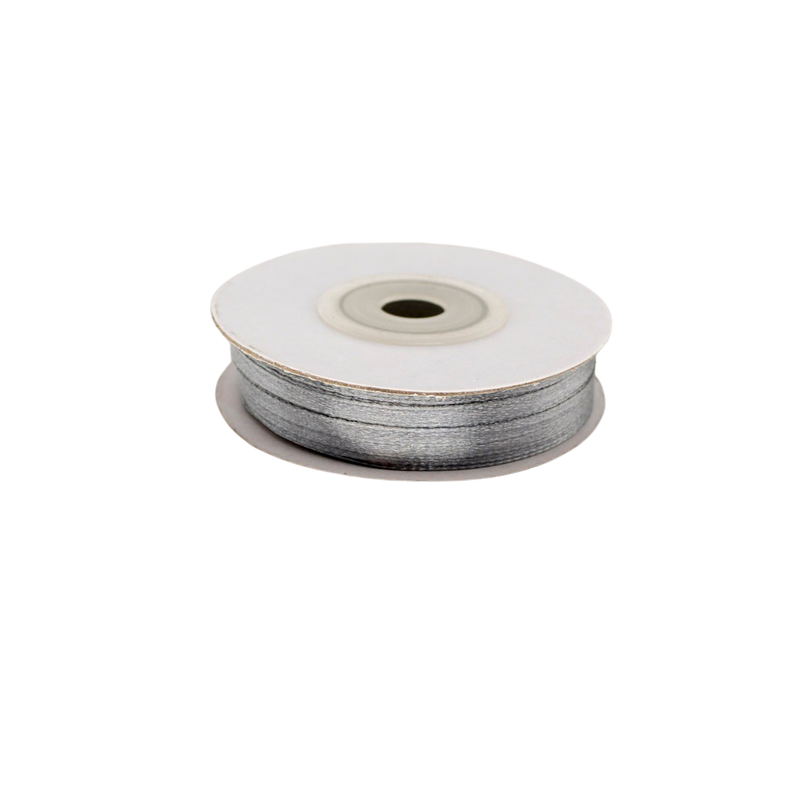 SATIN RIBBON GREY 3MMX50M