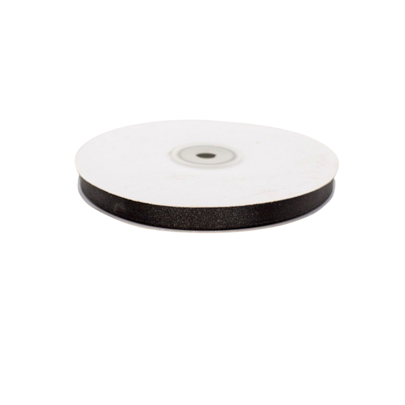 SATIN RIBBON BLACK 15MMX50M