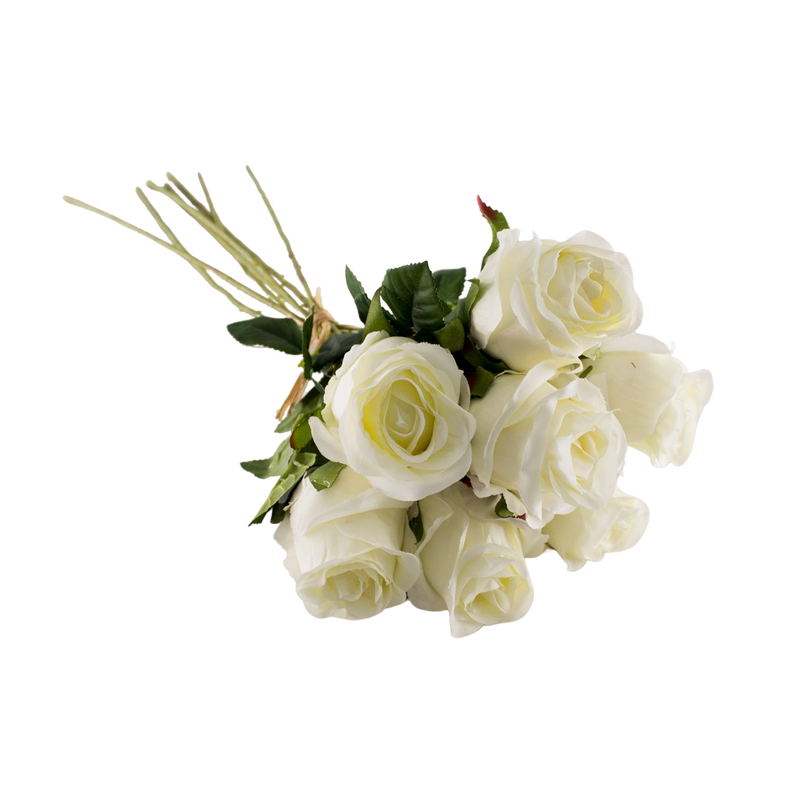 ROSE BOUQUET IVORY 54CM
