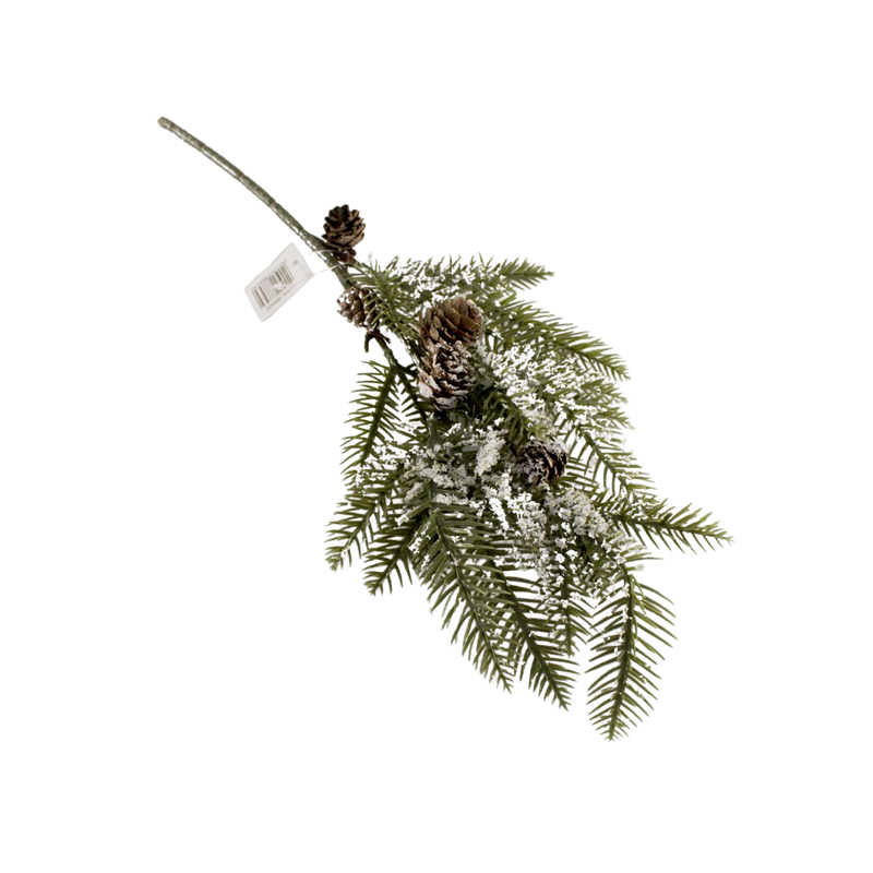 X-MAS STEM WITH SNOW 50CM