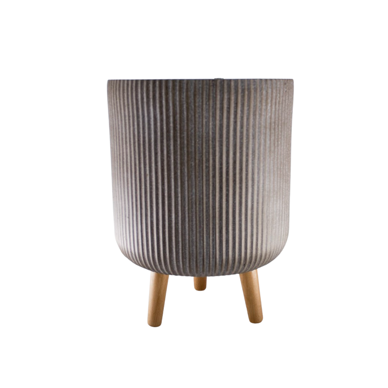 FIBER CLAY POT 37X37X64CM