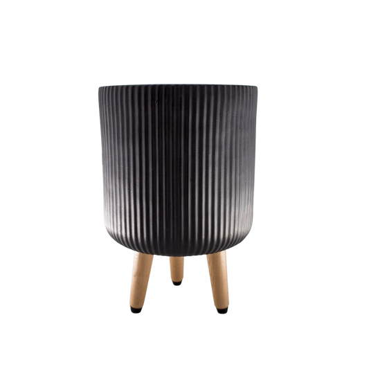 FIBER CLAY POT 37X37X64CM