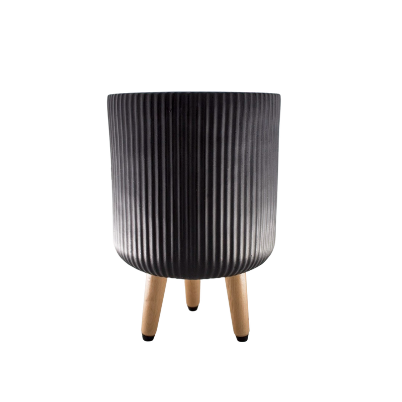 FIBER CLAY POT 37X37X64CM