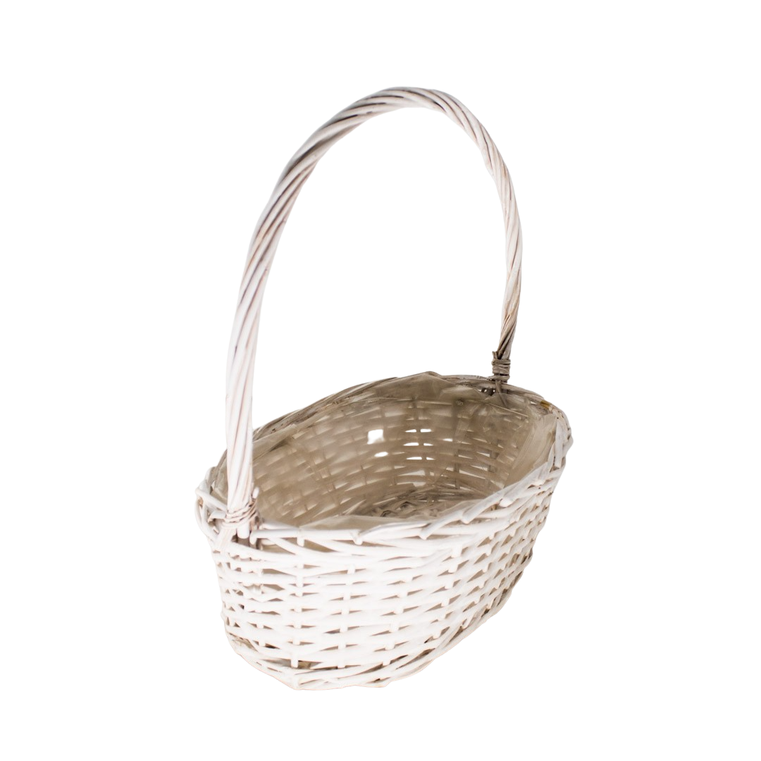 WILLOW OVAL BASKET WITH HANDLE