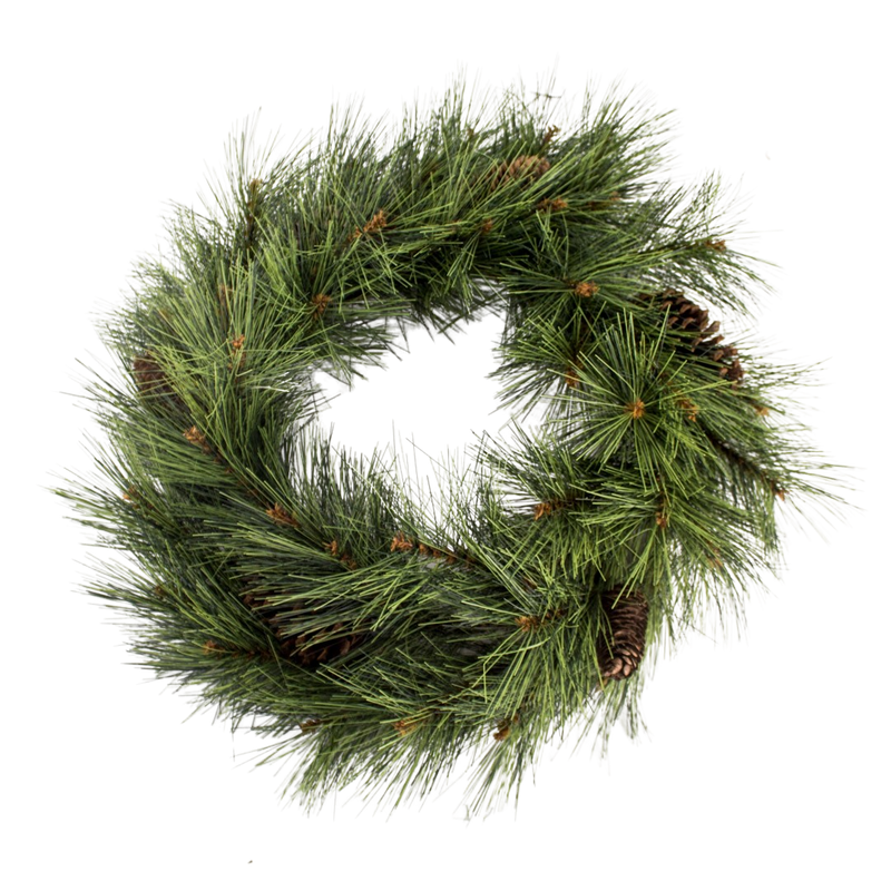 PINUS PINE WREATH GREEN 60CM