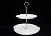 Cake stand 2 tier heart shape 27cm - Deventor