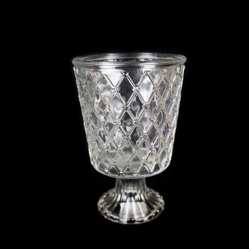 clear vintage vase 18cm - Deventor