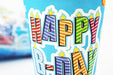 Cups set of 10 happy birthday 9cm - Deventor