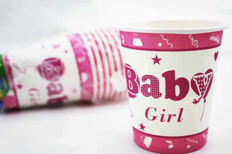 Cups set of 10 it's a girl 9cm - Deventor