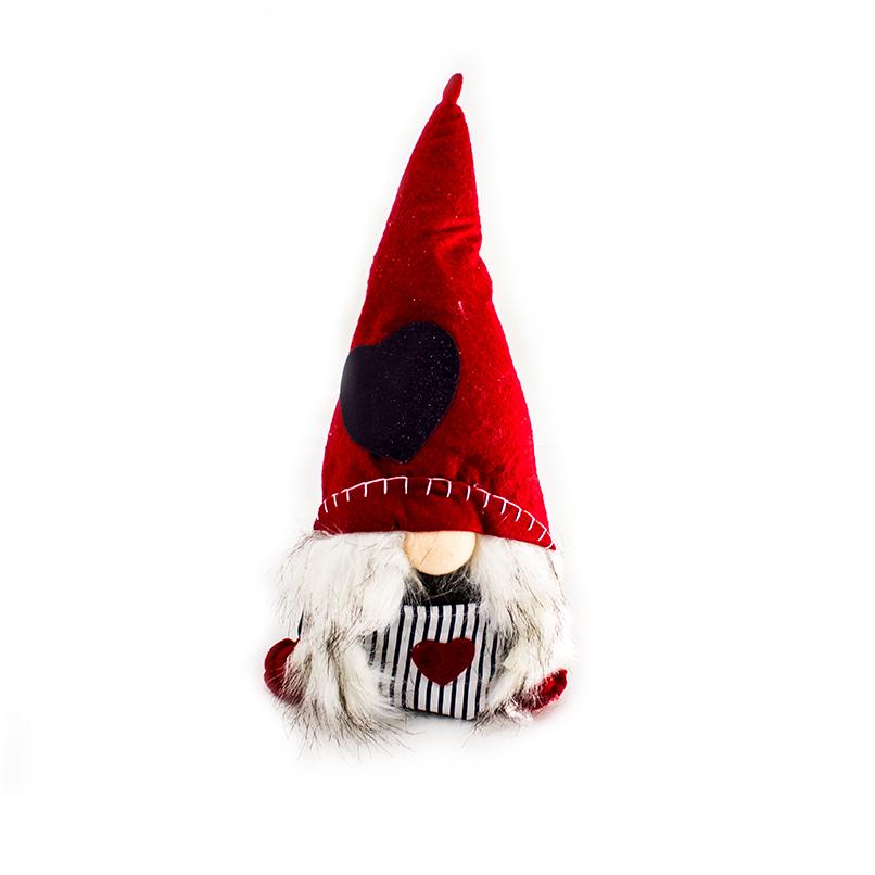 Fabric gnome with led 18x13x32cm - Deventor