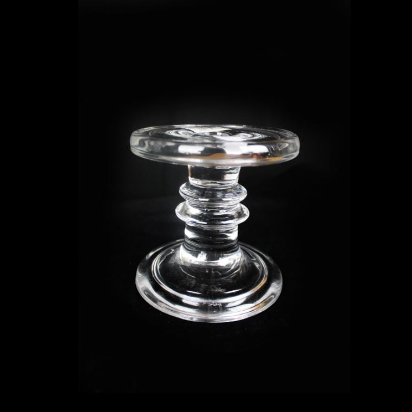 Glass candle holder pillar 12cm - Deventor
