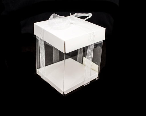 Paper box with pvc 10x10x12cm - Deventor