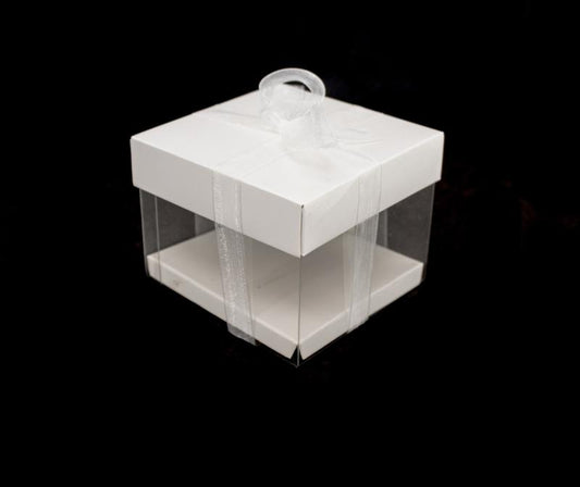 Paper box with pvc 10x10x16cm - Deventor