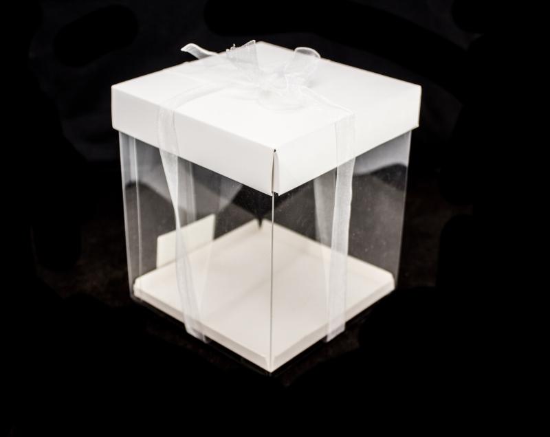 Paper box with pvc 12x12x14cm - Deventor