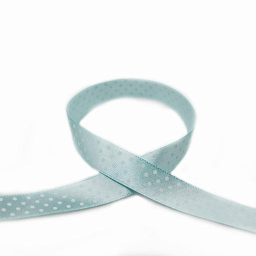 Satin ribbon 15mm dusty blue 25m